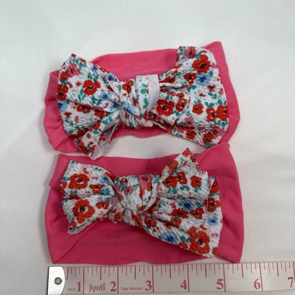 Floral Pink Baby Headbands